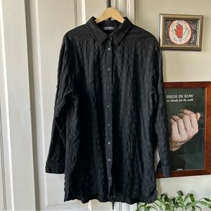 Disturbia long button up shirt